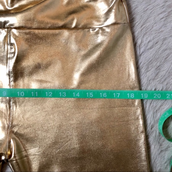 Metallic Gold Leggings - Picture 6 of 9